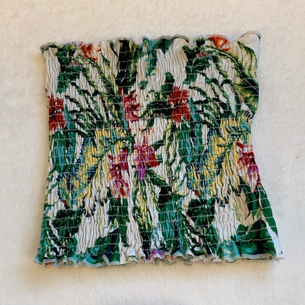 Tropical tube top